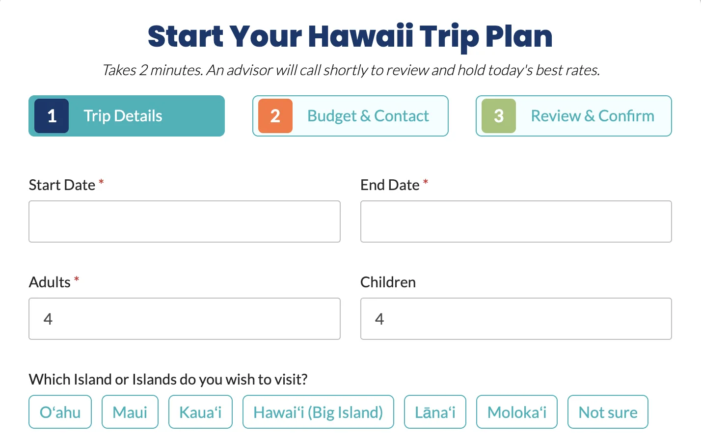 Trip Planner Close Up