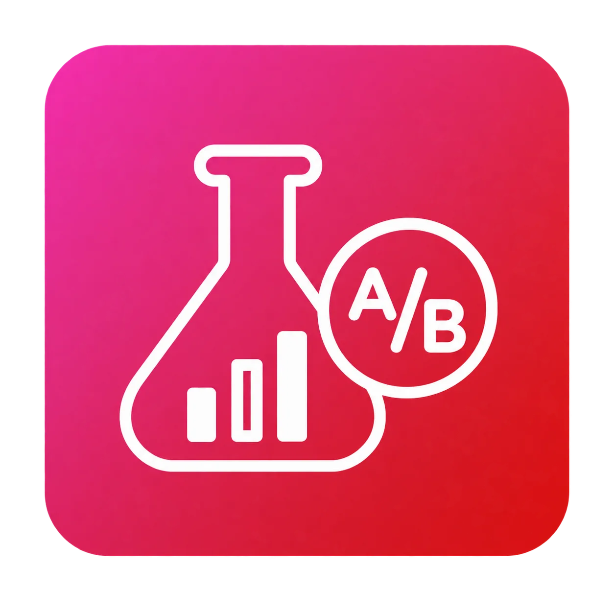 A:B Testing Flask Icon