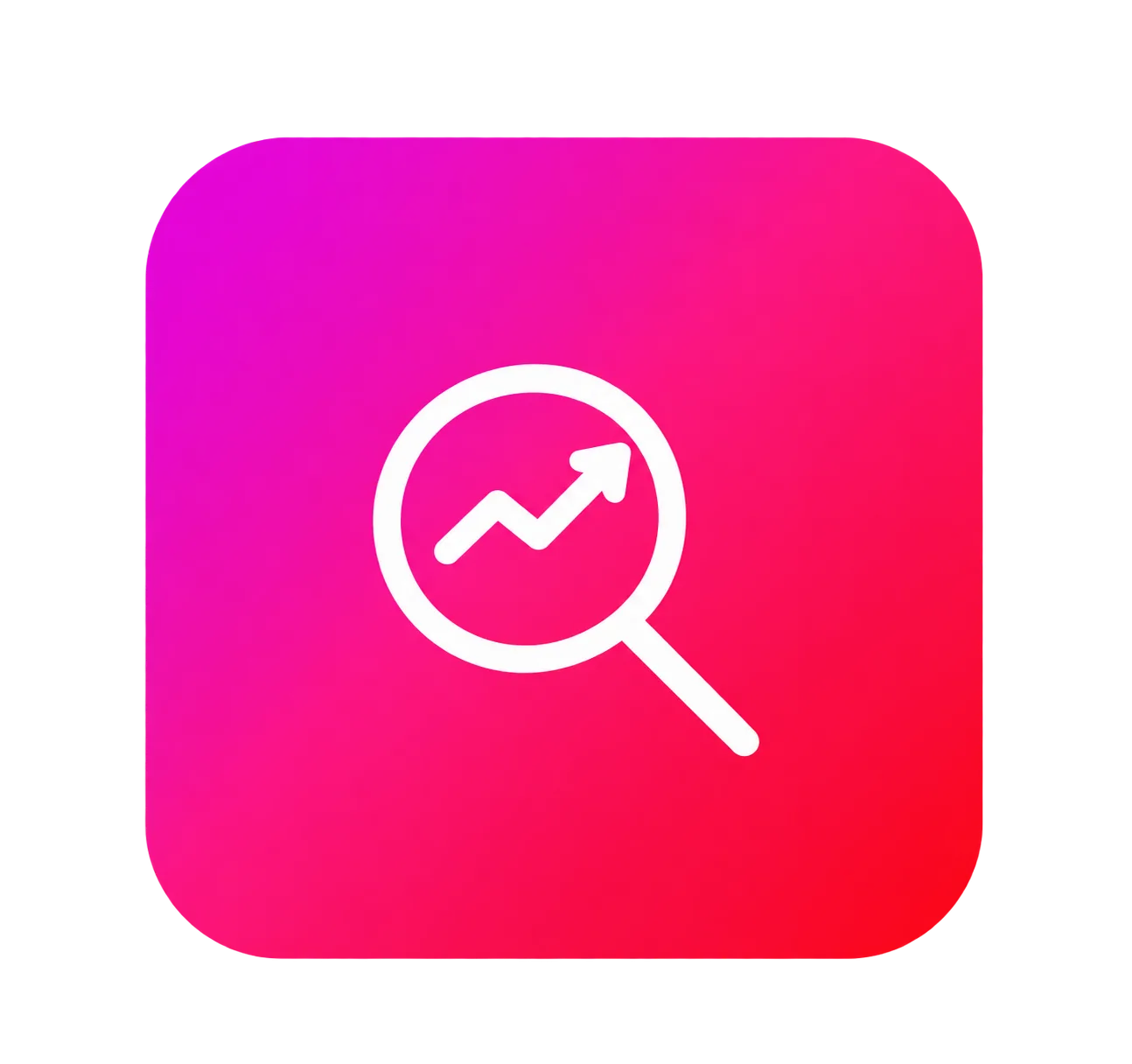 Gradient Analytics Magnifying Glass Icon