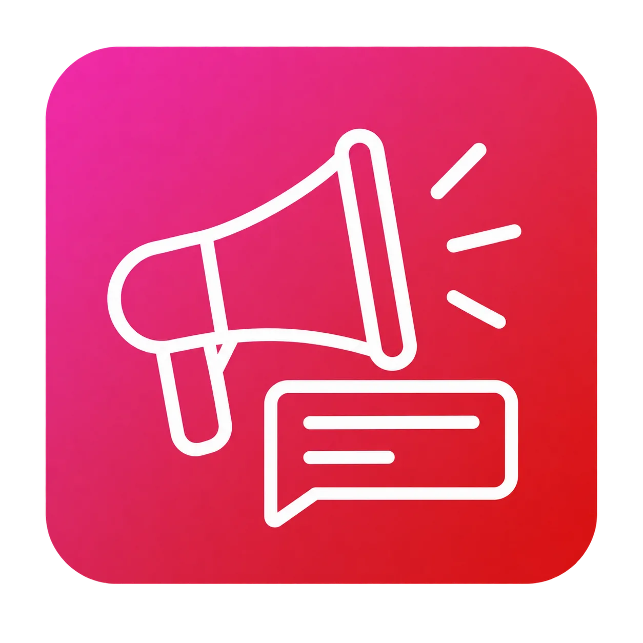 Megaphone Message Icon