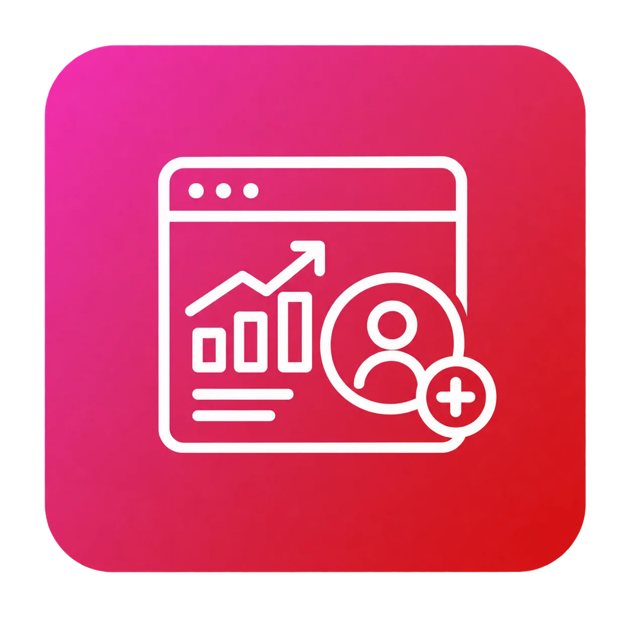 User Growth Analytics Icon