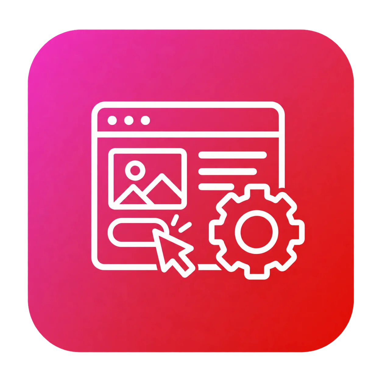 Website Optimization Dashboard Icon